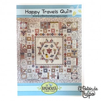 Patrón Natalie Bird Happy Travels