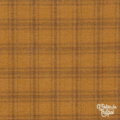 Tela Country para Patchwork de color amarillo miel