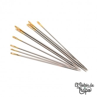 Agujas Patchwork para coser a mano Hemile Gold 2