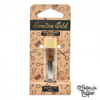 Agujas Patchwork para coser a mano Hemile Gold
