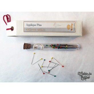 Alfileres Tulip cabeza de cristal. 2