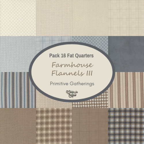 Pack 16 Fat Quarters Farmhouse...