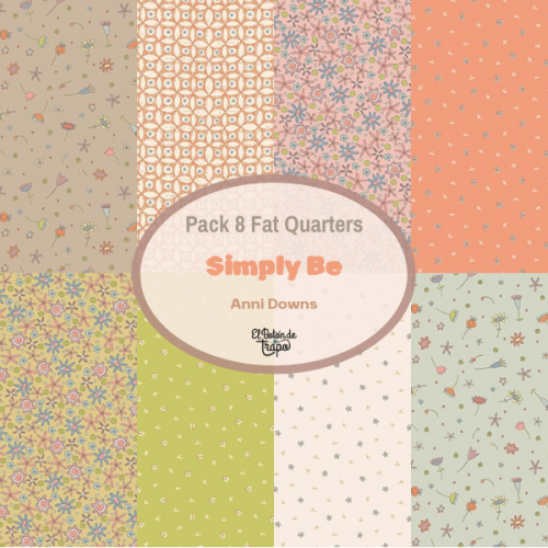 Pack 8 Fat Quarters Simply Be Anni Downs