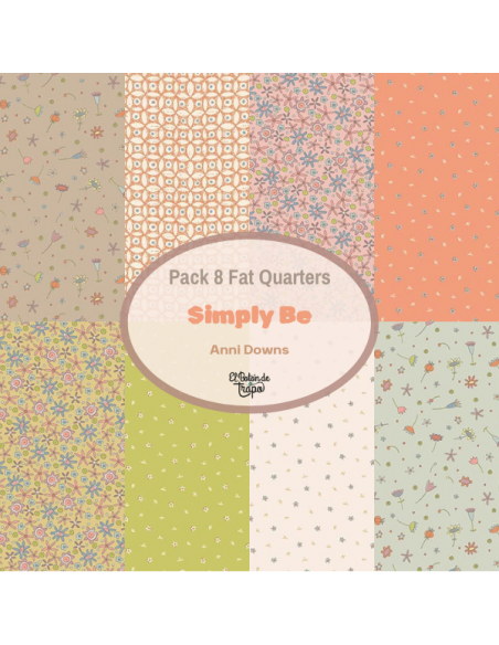 Pack 8 Fat Quarters Simply Be Anni Downs