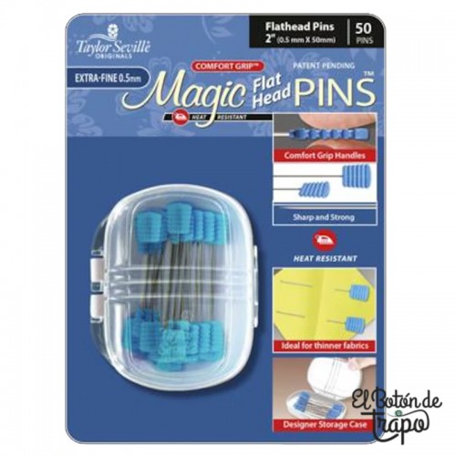 Alfileres Magic Pins Flat Head Taylor...