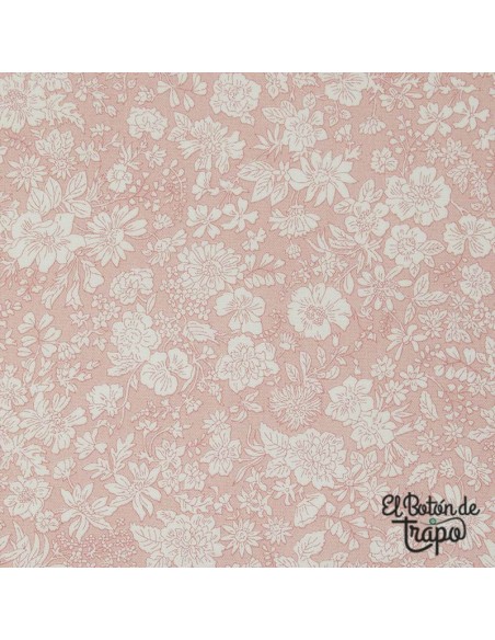 Tela Liberty Emily Belle Rosa Empolvado