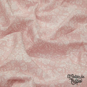 Tela Liberty Emily Belle Rosa Empolvado 2