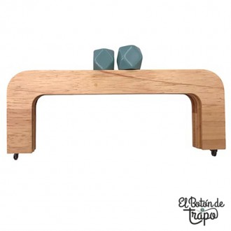 Boquilla de Madera Cuadrada Azul 22cm