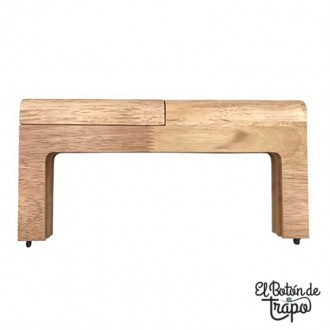 Boquilla de Madera Cuadrada color Natural 24 cm