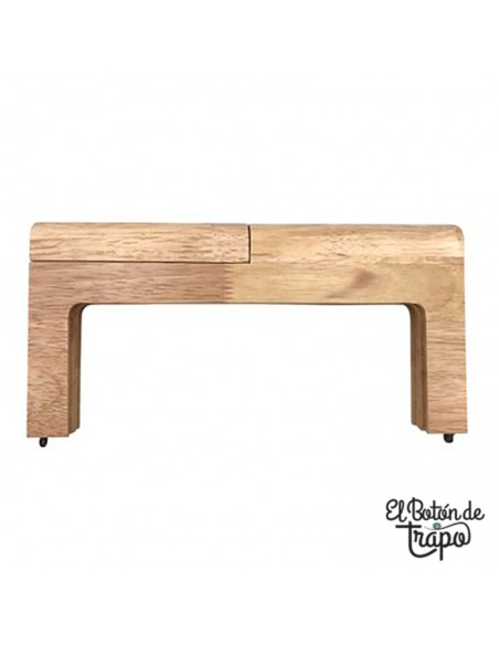 Boquilla de Madera Cuadrada color Natural 24 cm