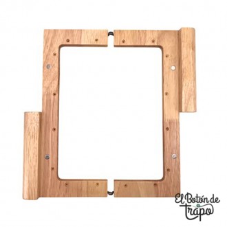 Boquilla de Madera Cuadrada color Natural 24 cm 2