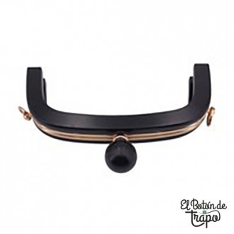 Boquilla de Madera Ovalada color negro 21 cm 2