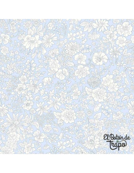 Tela Liberty Emily Belle Azul Cielo