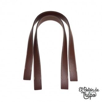 Asa para bolso de piel sisntetica marrón