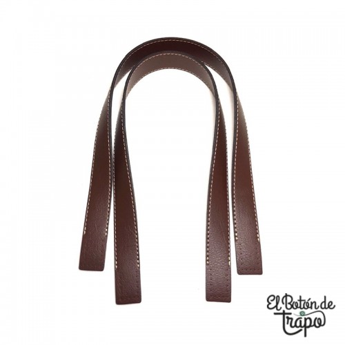 Asa para bolso de piel sisntetica marrón