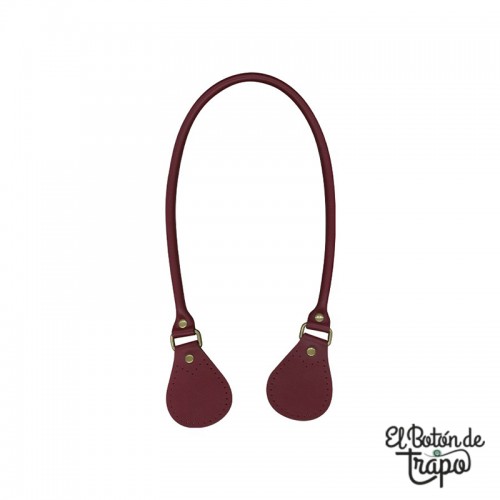 Asa Piel con Hebilla Borgoña 65cm