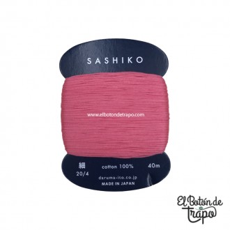Hilo Sashiko Rosa Oscuro Daruma