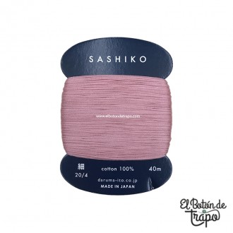 Hilo Sashiko Daruma Rosa...