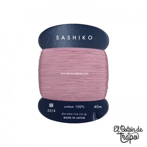 Hilo Sashiko Daruma Rosa Empolvado 211