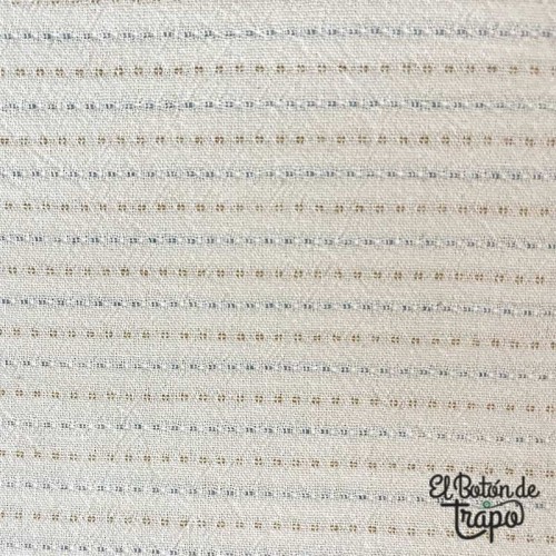 Tela Japonesa Tramada Pespunte Crema 249