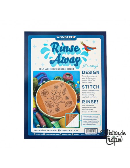 Hojas Adhesivas solubles en agua para boradar