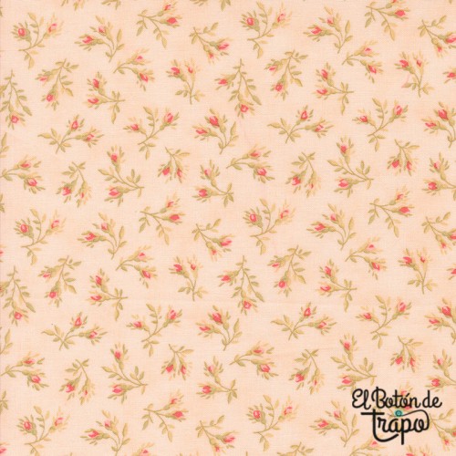 Tela Muse Stone Rosebuds Florals