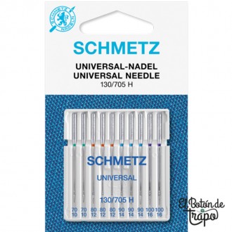Agujas Máquina Universal Schmetz 130/705H 70/80/90/100