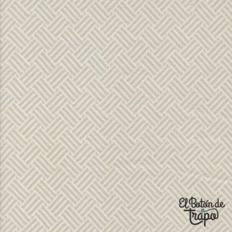 Franela Patchwork Prairie Gatherings Flannel Basket Weave Grey de Moda Fabrics