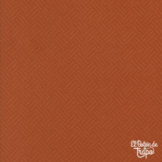 Franela Patchwork Prairie Gatherings Flannel Basket Weave Naranja de Moda Fabrics