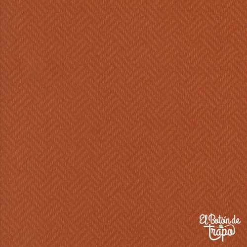 Franela Patchwork Prairie Gatherings Flannel Basket Weave Naranja de Moda Fabrics