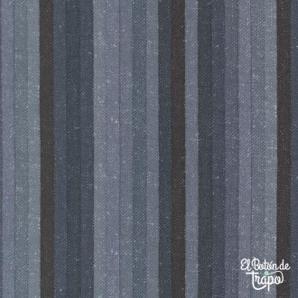 Franela Patchwork Prairie Gatherings Lumberjack Stripes Azul Indigo de Moda Fabrics