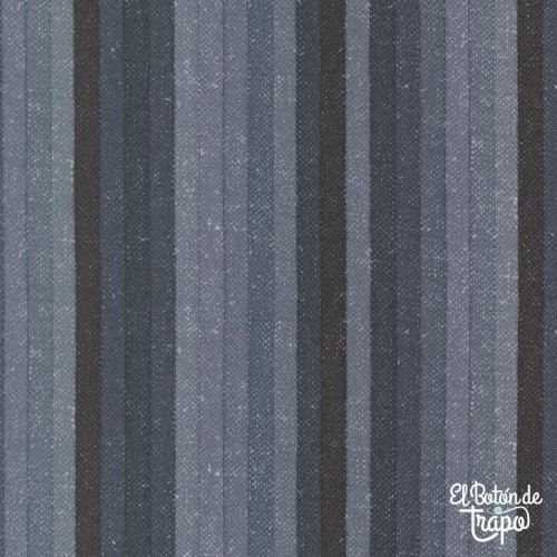 Franela Patchwork Prairie Gatherings Lumberjack Stripes Azul Indigo de Moda Fabrics
