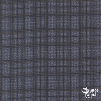 Franela Patchwork Prairie Gatherings Flannels Cuadros Azul de Moda Fabrics