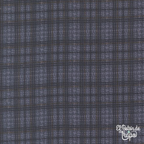 Franela Patchwork Prairie Gatherings Flannels Cuadros Azul de Moda Fabrics
