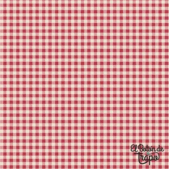 Tela Tilda Tramada Creating Memories Gingham Red