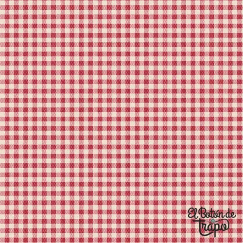 Tela Tilda Tramada Creating Memories Gingham Red