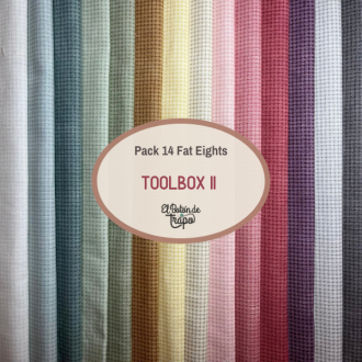 Pack 14 Fat Eights Telas Patchwork Toolbox