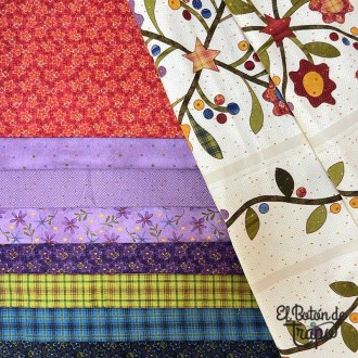 Pack de Franelas Y Panel Folk Art Flannels 2