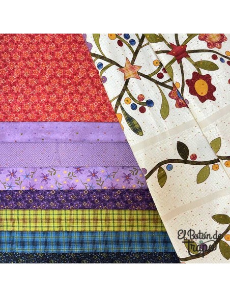 Pack de Franelas Y Panel Folk Art Flannels 2