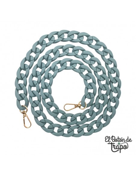 Cadena azul para boquilla de madera