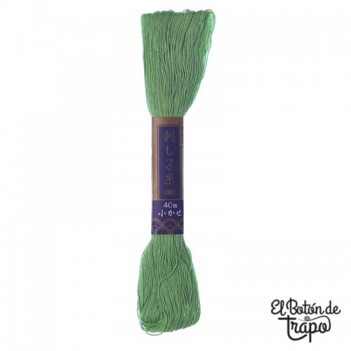 Hilo Sashiko Verde Claro Daruma