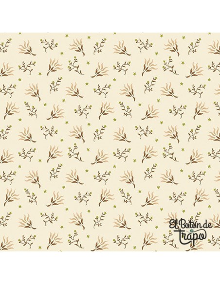 Tela Kim Diehl Buttercream Brickle Bits Seaweed