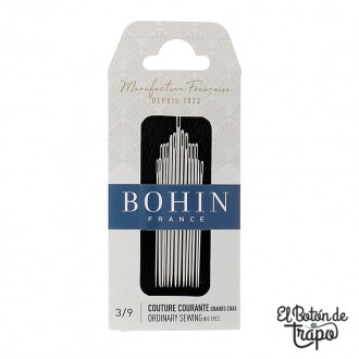 Agujas BOHIN de Coser Ojo Grande No.3-9
