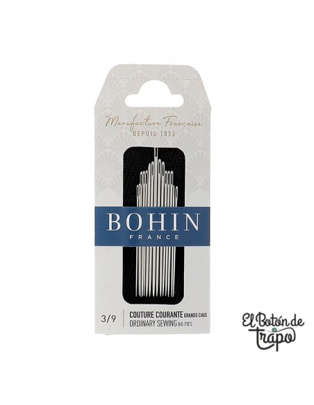 Agujas BOHIN de Coser Ojo Grande No.3-9