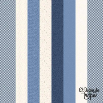 Tela Marcus Snowfolks Strips Blue 2