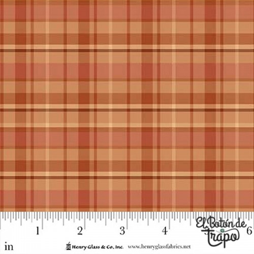 Tela Thistle and Rye Orange Large Plaid