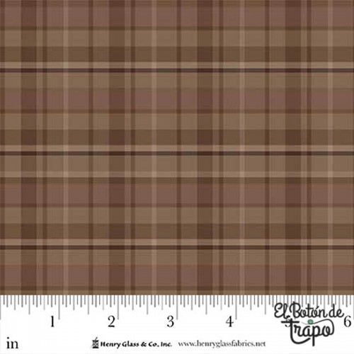 Tela Thistle and Rye Brown Large Plaid
