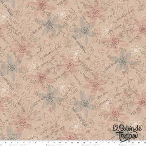 Tela Simply Charming Pink Mixed Media