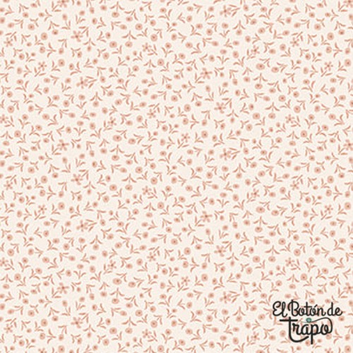 Tela Simply Charming Cream Pink Tiny...