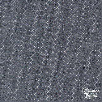 Tela Bluebird’s Nest – Azul marino con mini rombos